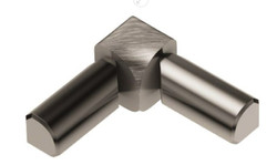 Schluter Rondec Double-Leg 90 Degree Inside Corner Brushed Nickel
